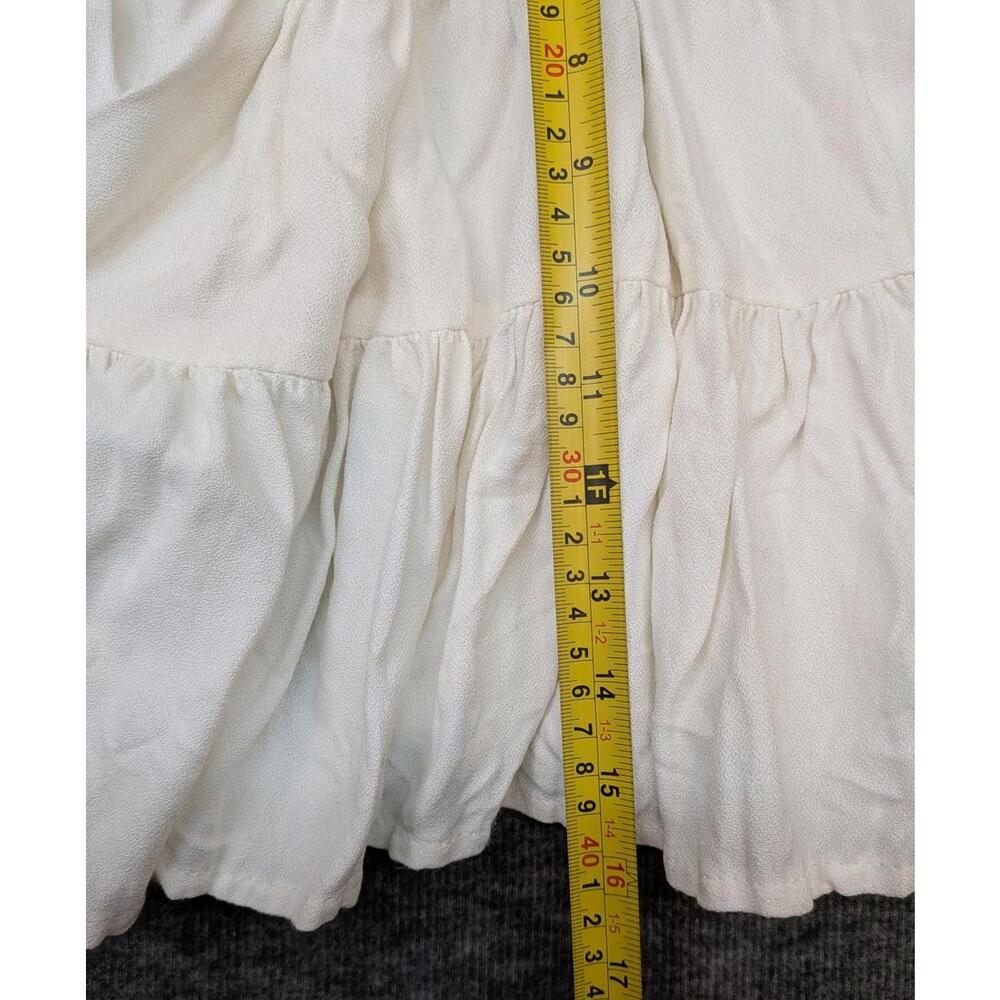 Shelbi Ranch One Size Cream Tiered Ruffled Cowgirl Western Skirt - Picture 6 of 7